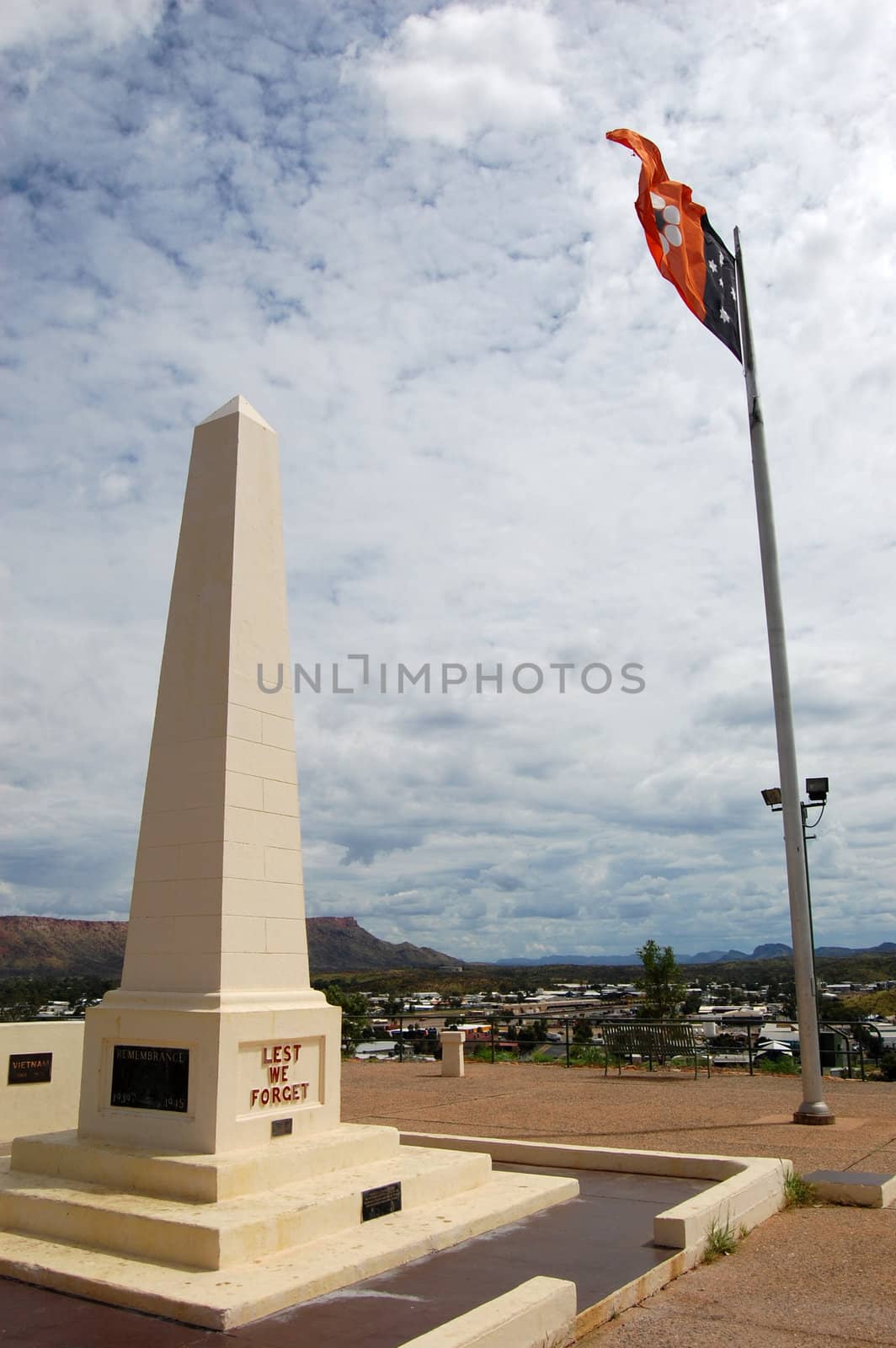 ANZAC Hill, war memorial in Alice Springs, Northern Territory, Australia