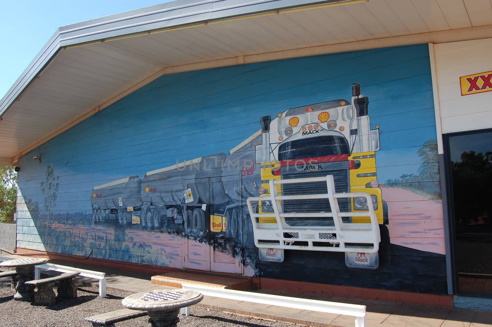 Picture of road train at Three Ways Roadhouse, Northern Territory, Australia