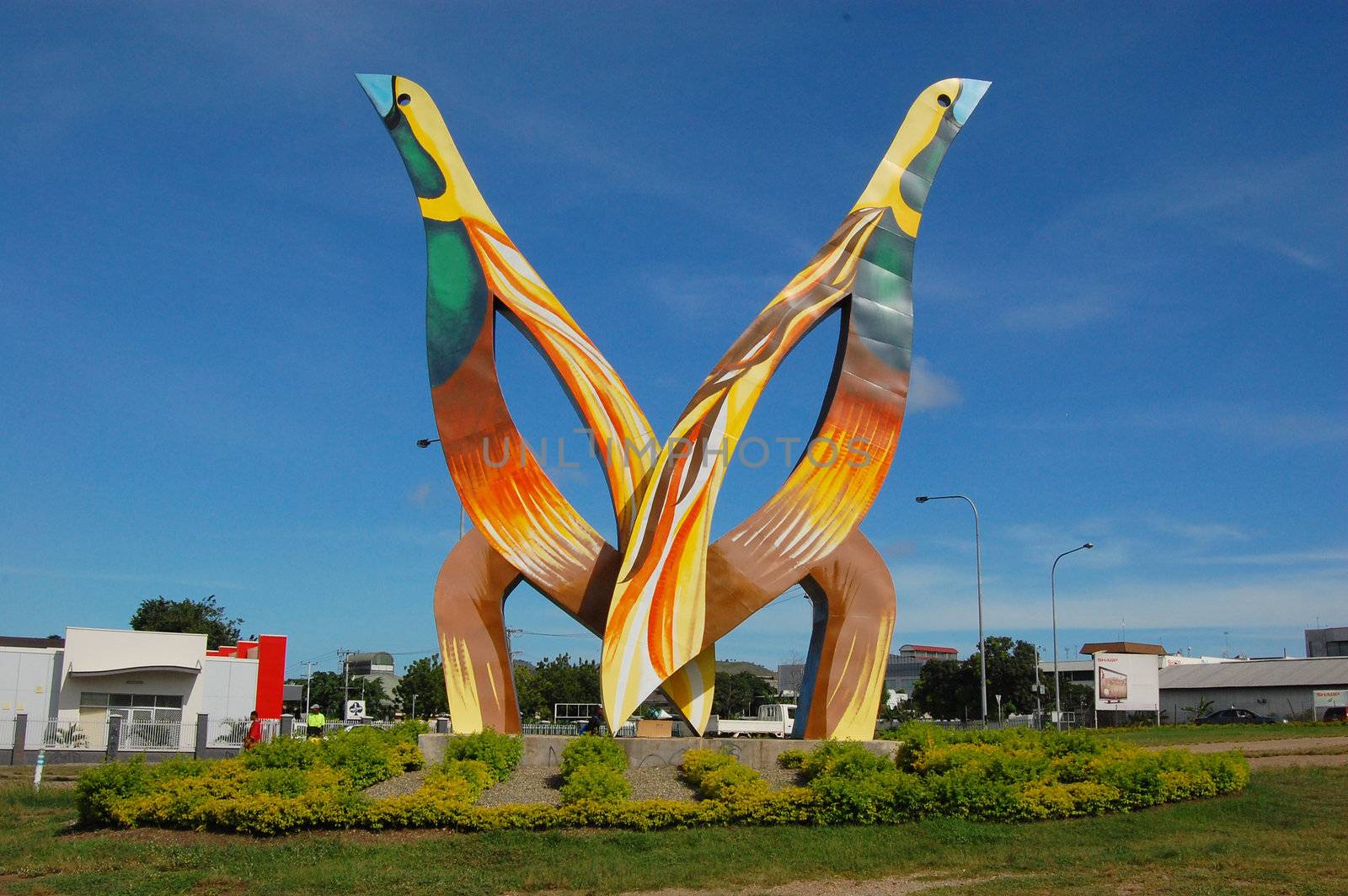 Monument named "Birds", Port Moresby, Papua New Guinea