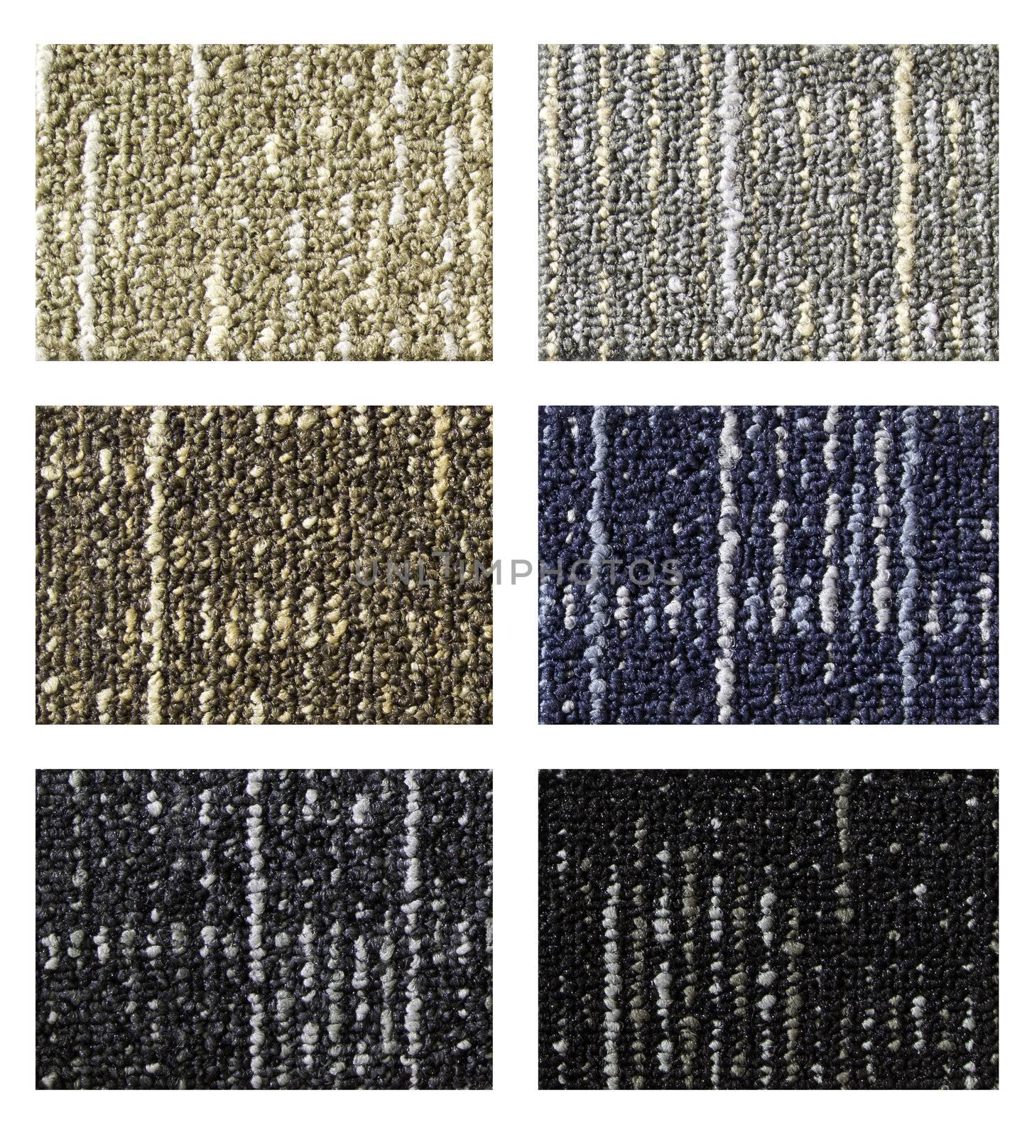 Samples of collection carpet by siraanamwong