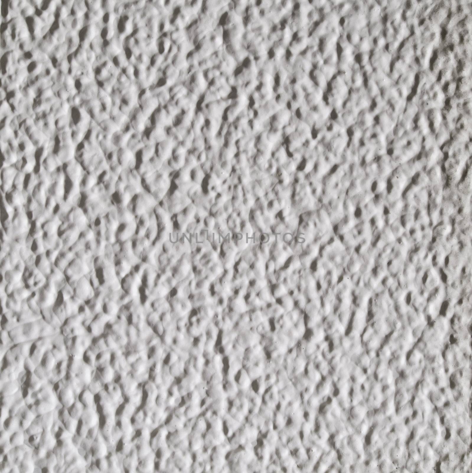 White plastered wall  by siraanamwong