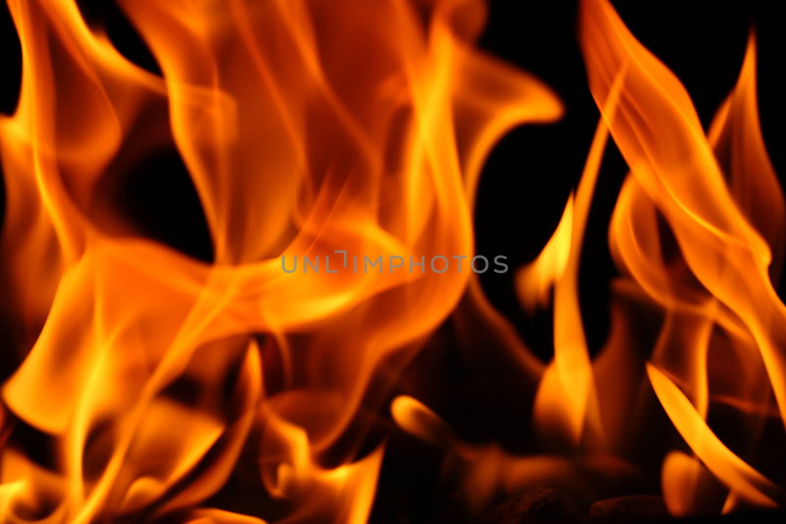 Burning fire background