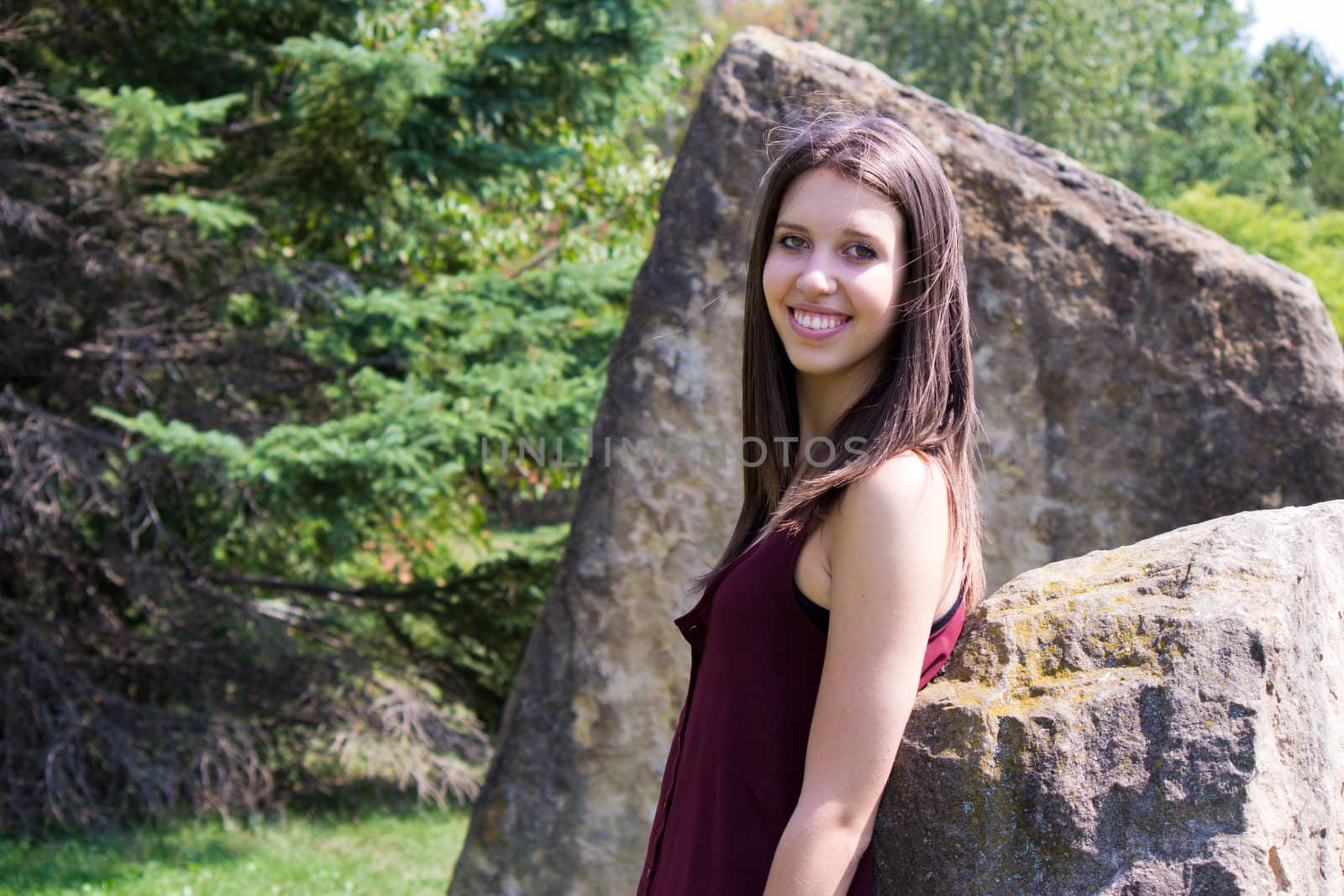 Pretty girl in the park