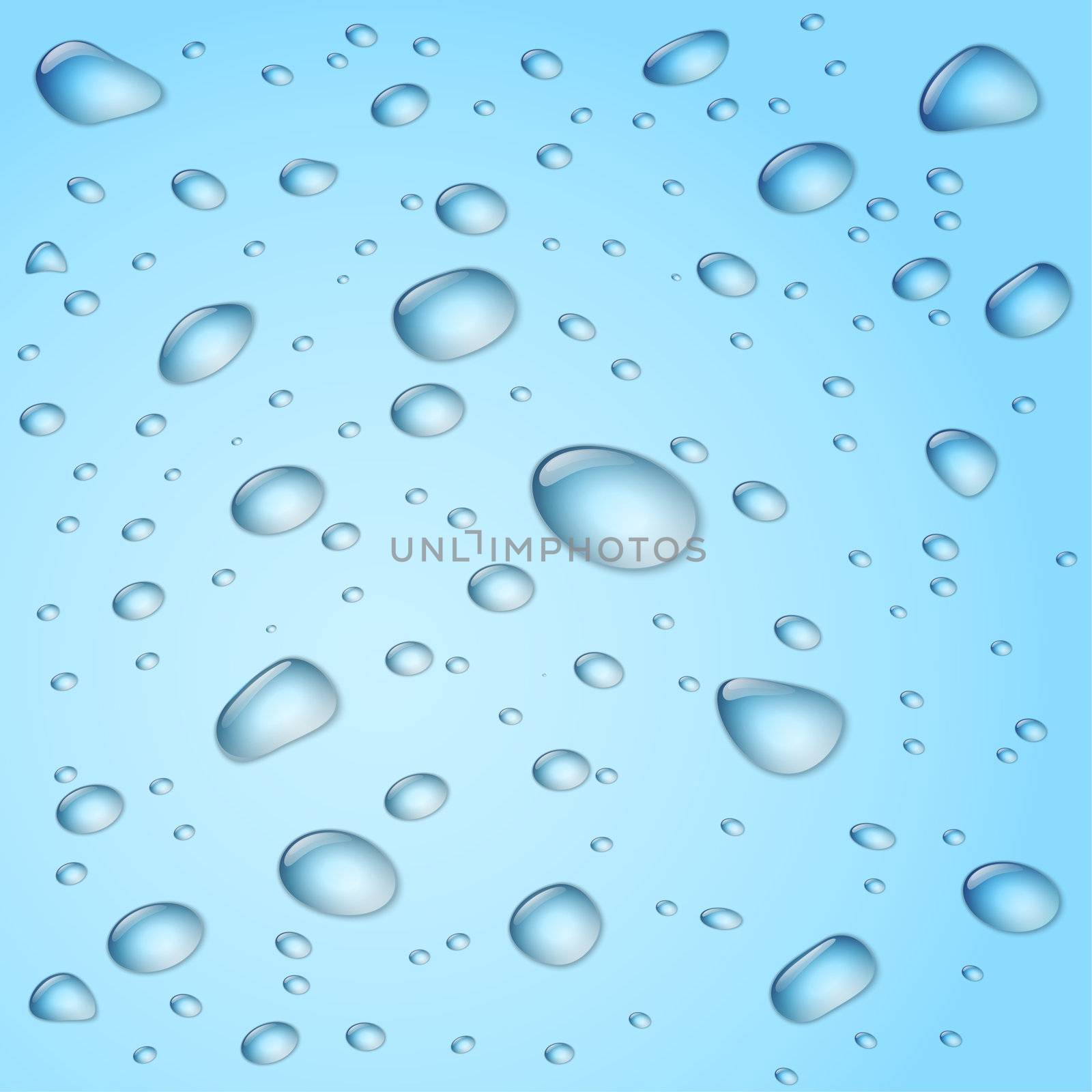 blue water drop background