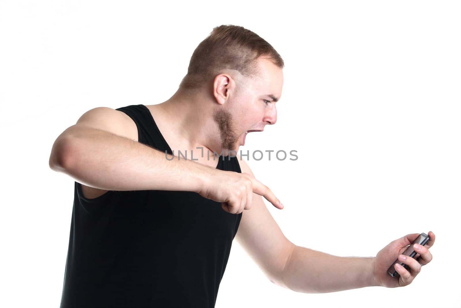 young man talking to someone with his cellphone