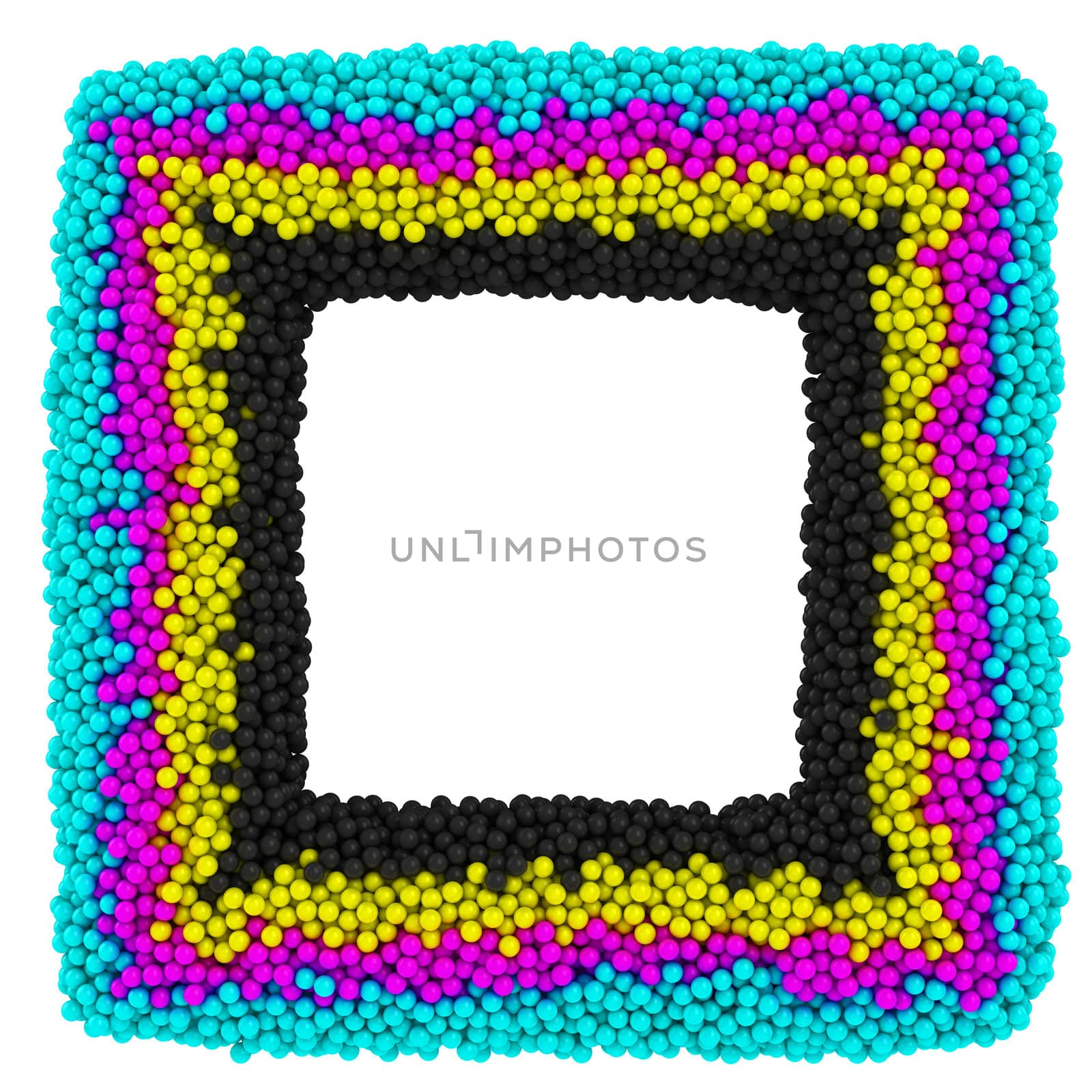 CMYK square frame by timbrk