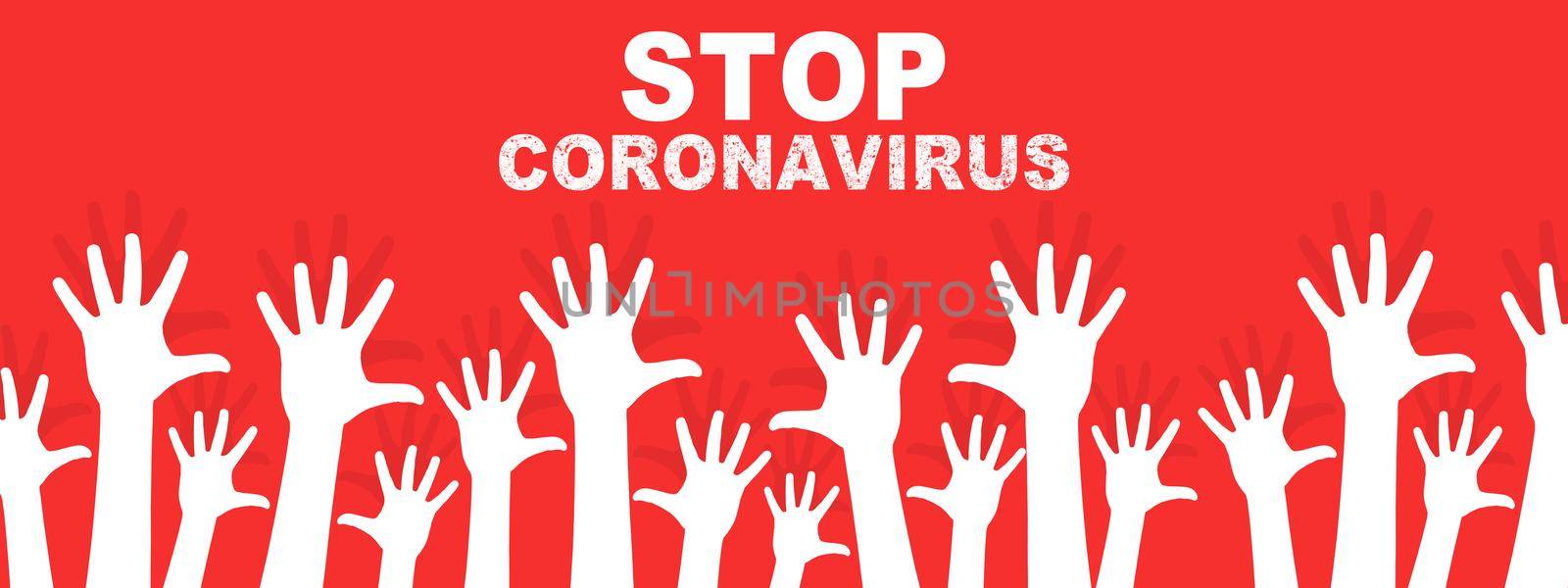 Coronavirus and virus prevention concept. Pandemic outbreak as respiratory syndrome with viral pneumonia symptom.
