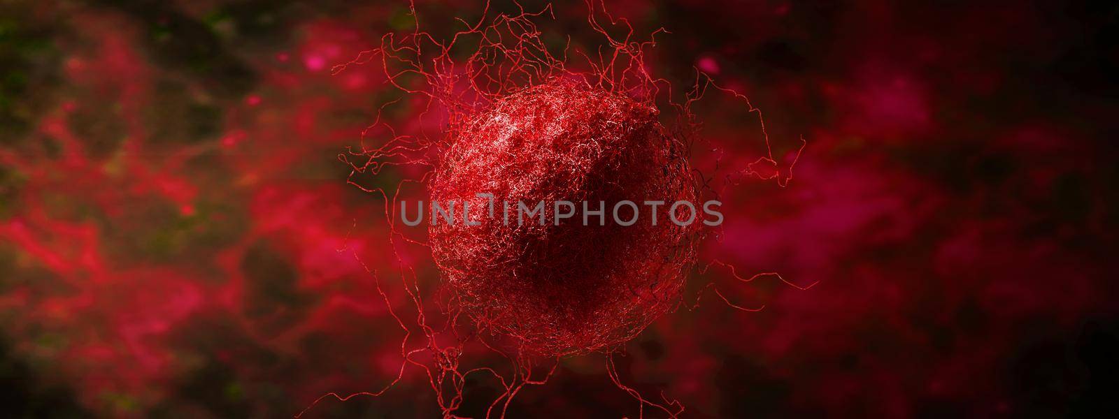 Stop coronavirus and quarantine concept. 3D medical illustration