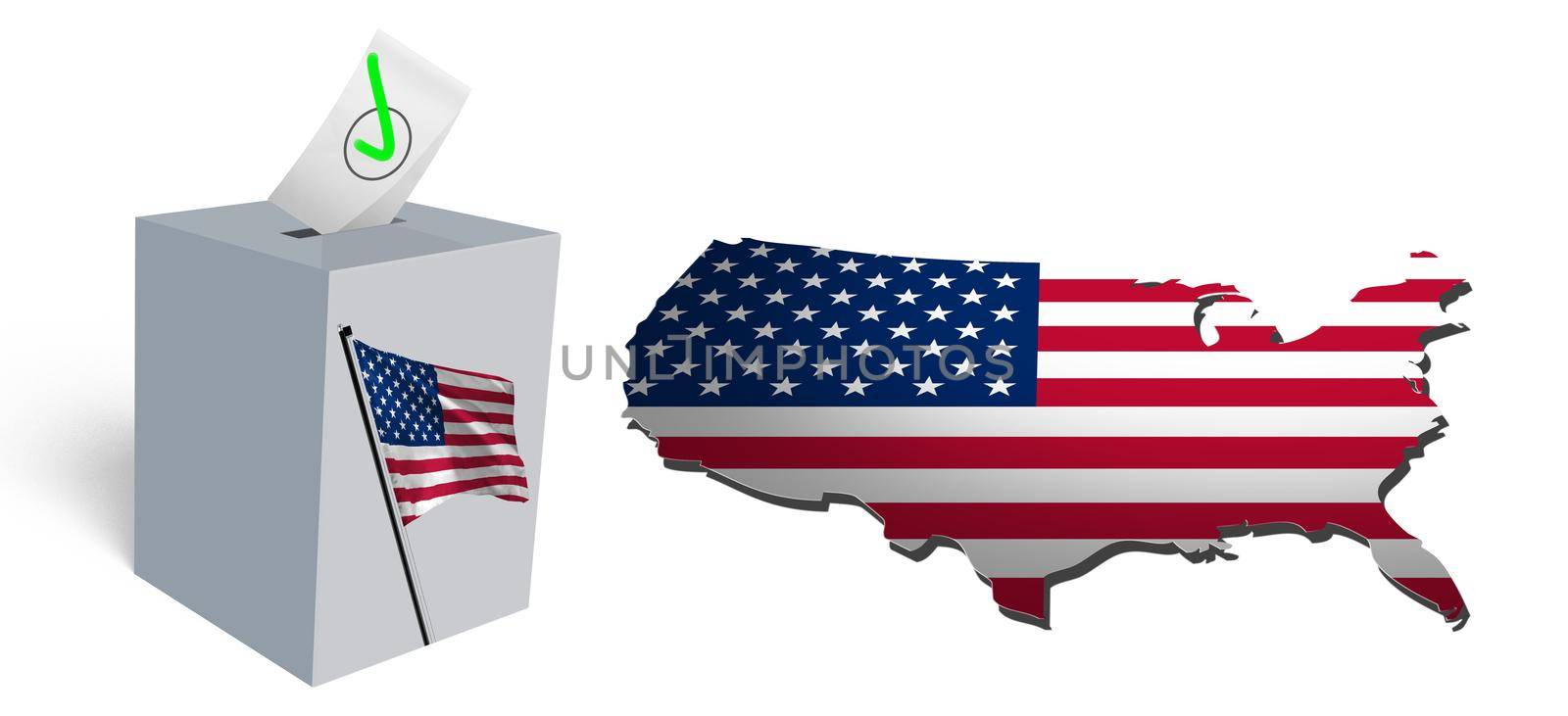 Vote election day in United States of America. by Taut