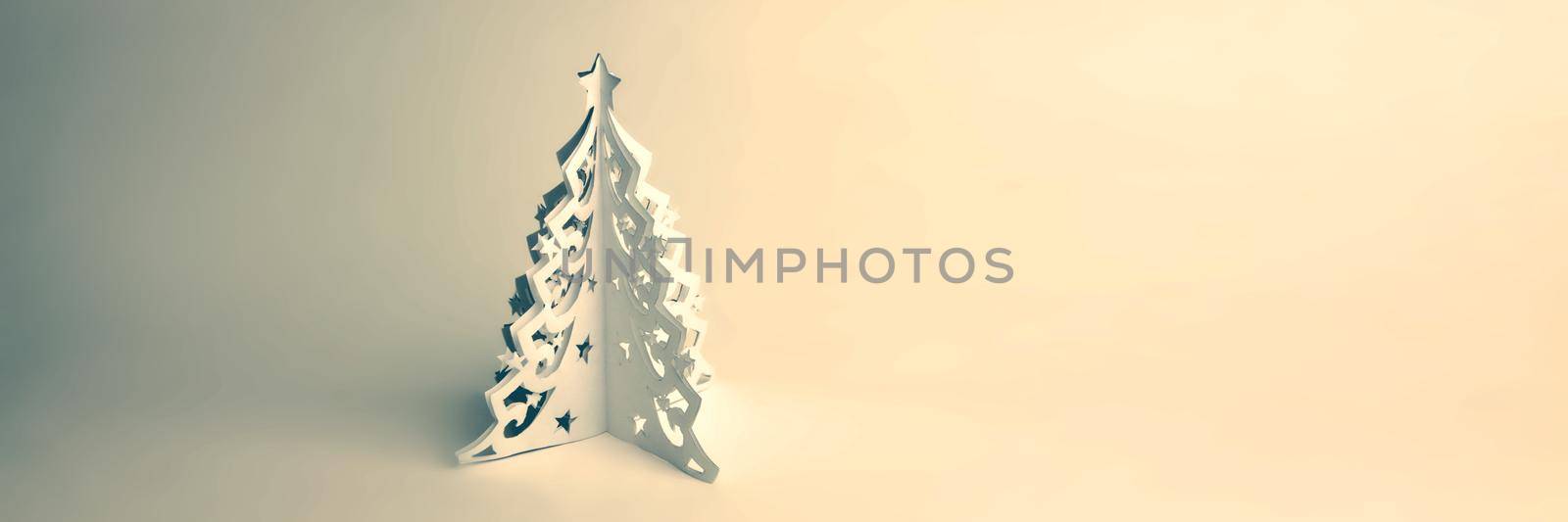 Winter background design concept with christmans tree by Taut