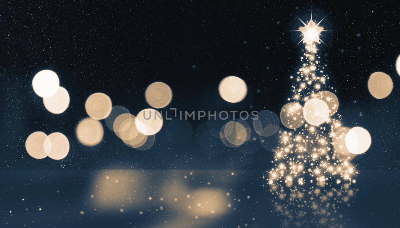 Merry christmas greeting card, christmas tree design concept.