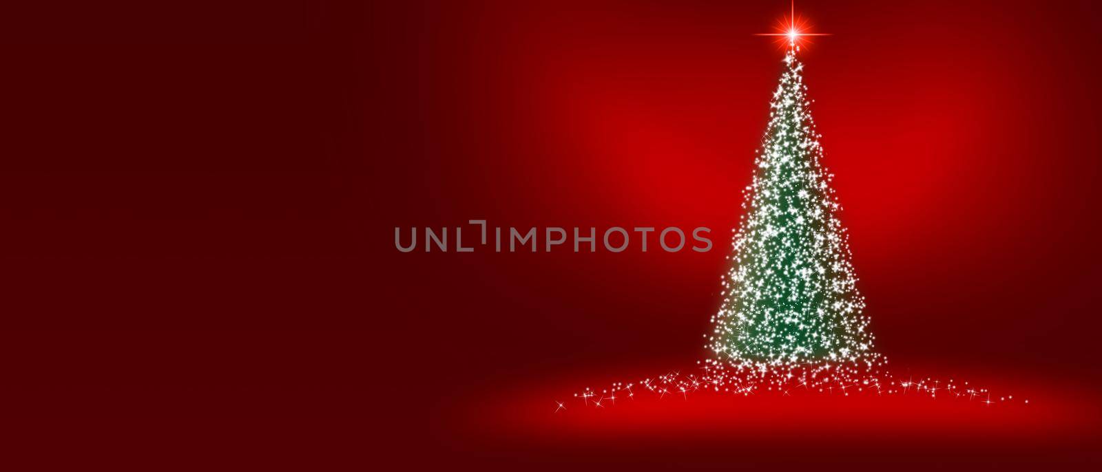 Merry christmas greeting card, christmas tree design concept.