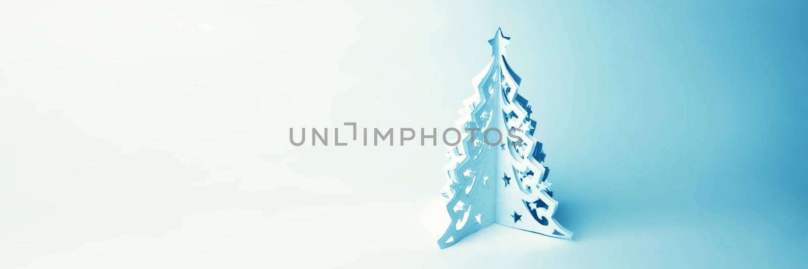 Winter background design concept with christmans tree by Taut