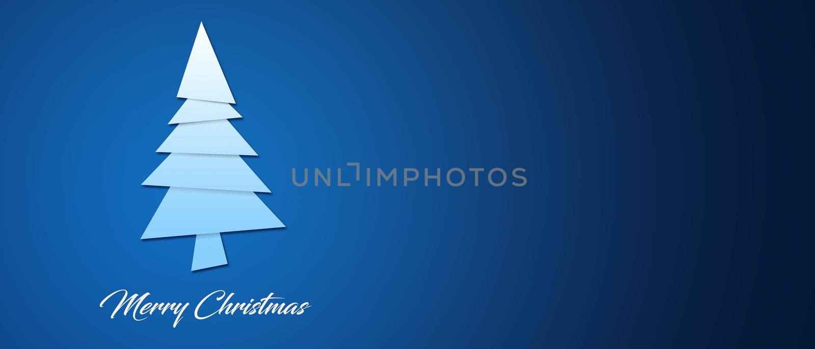 Winter background design concept with christmas tree by Taut