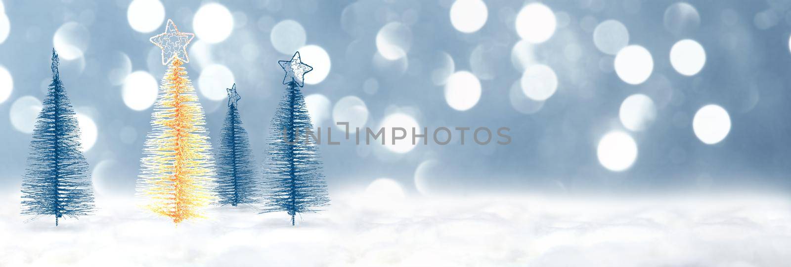 Winter background design concept with christmas tree by Taut