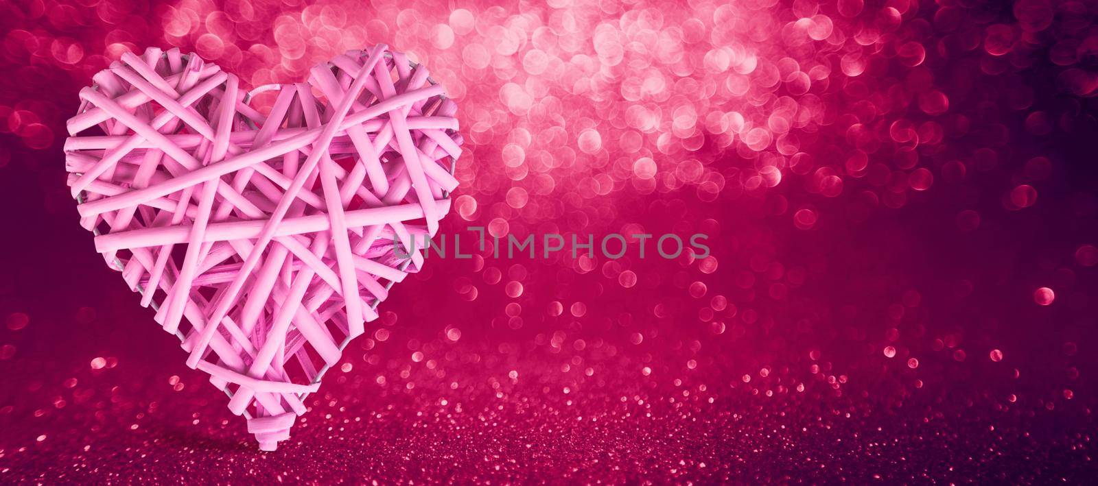 Happy Valentine's Day background. Love concept. 3d illustration by Taut
