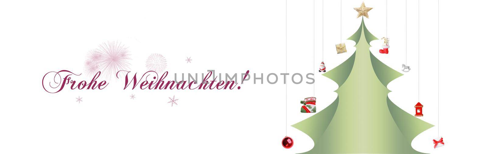 Winter background design concept with christmans tree by Taut