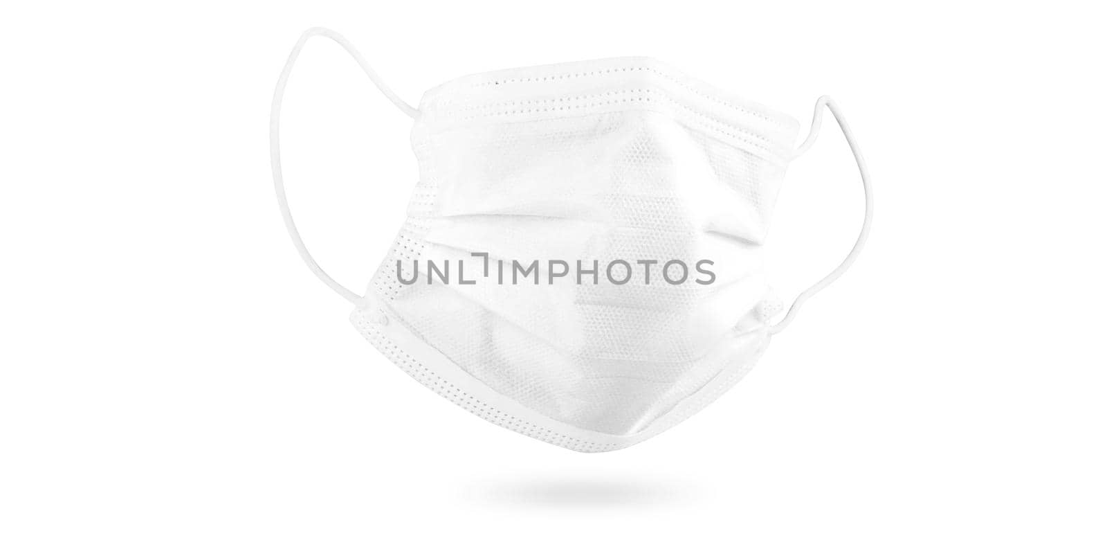 Typical surgical mask to cover mouth, nose. Protection concept, against coronavirus.