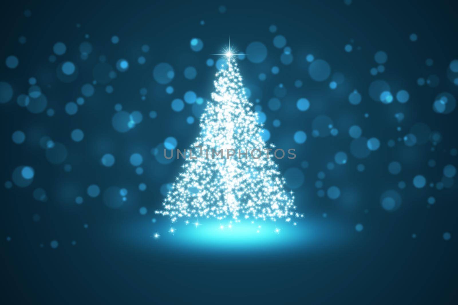 Merry christmas greeting card, christmas tree design concept.