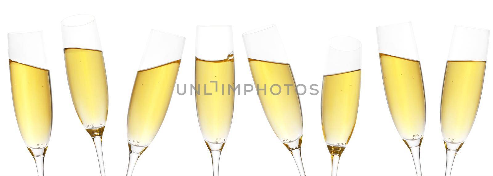 New years eve celebration background with champagne by Taut