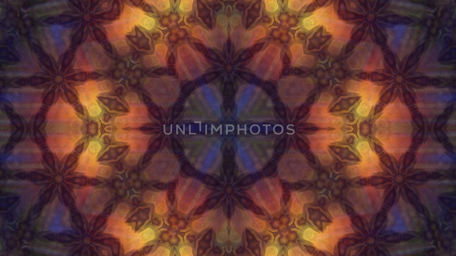 Abstract symmetrical textured multicolored background.