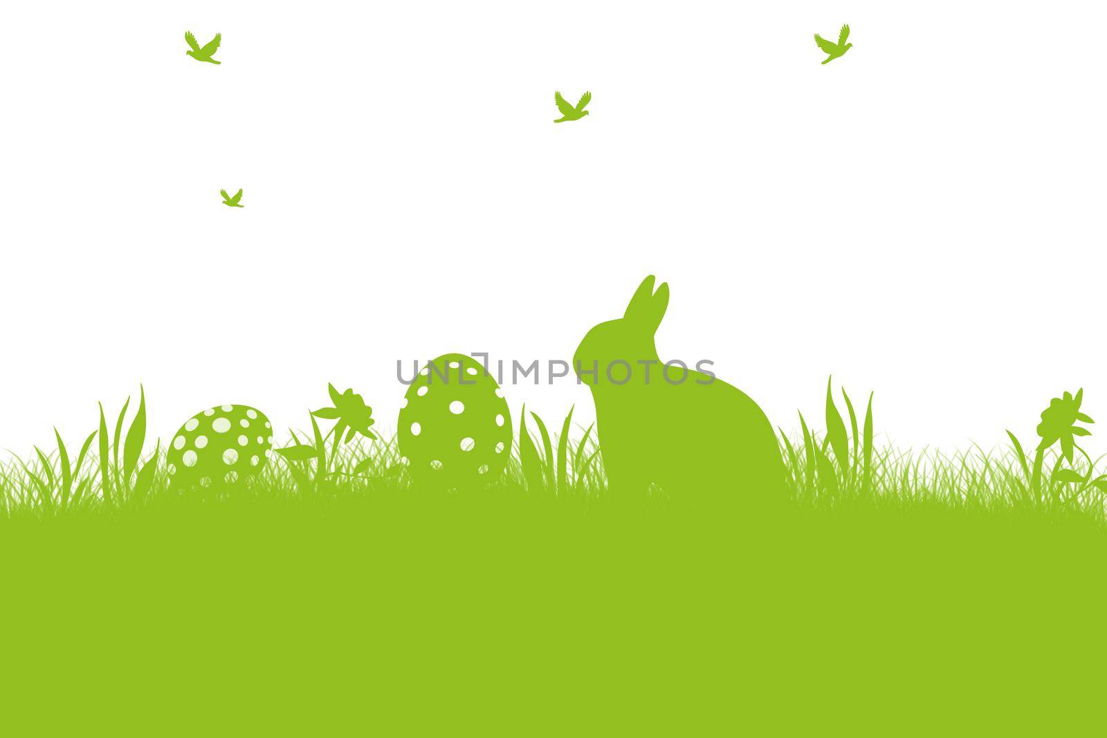 Beautiful Easter background with colorful Easter eggs by Taut