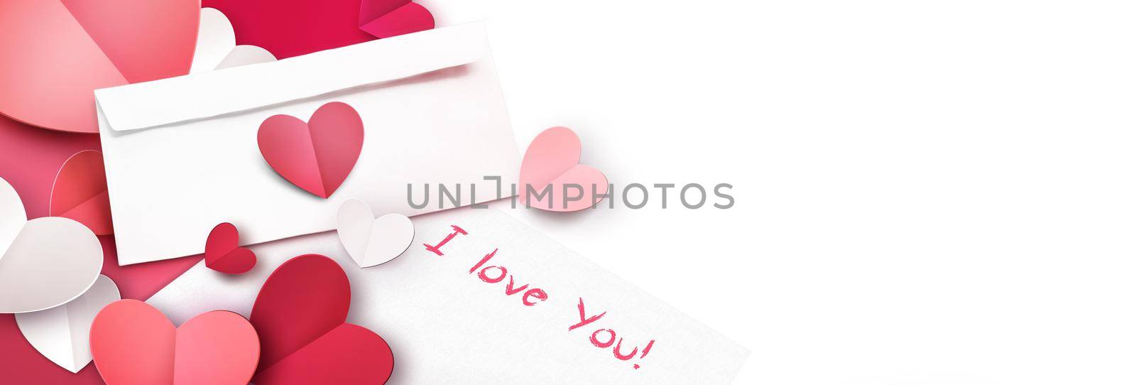 St. Valentine's Day concept. Holiday decoration. Heart and a love letter. by Taut