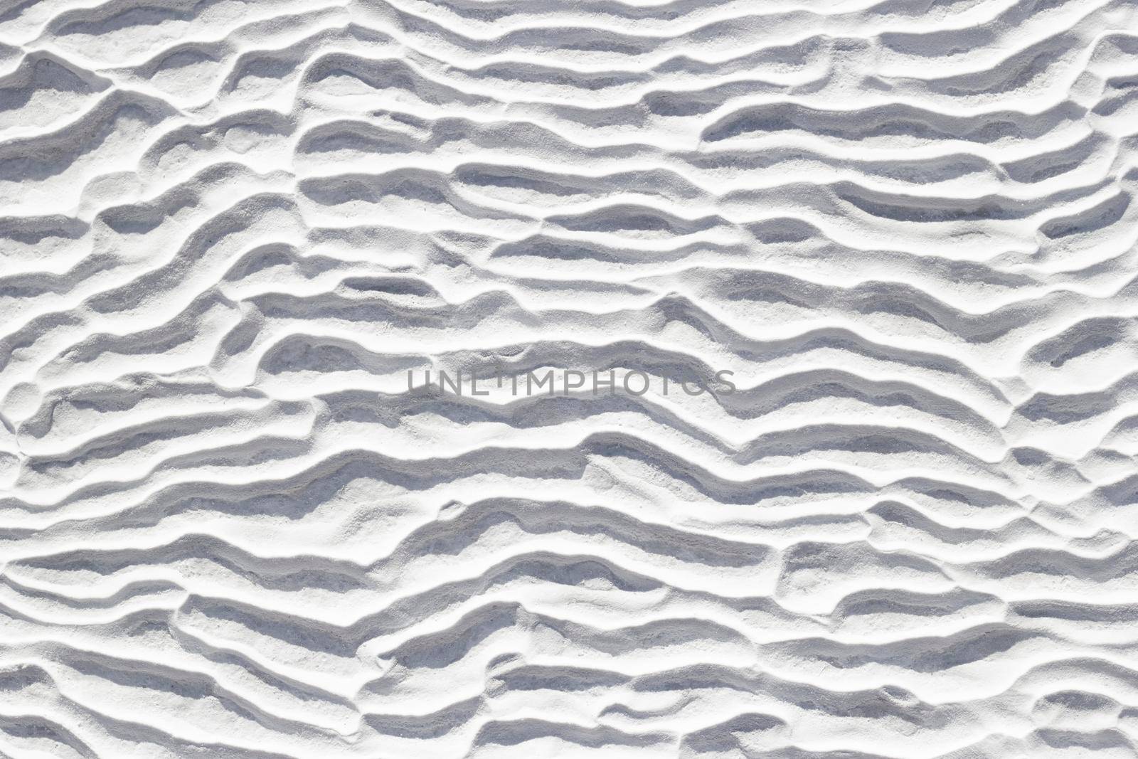 White texture of Pamukkale calcium travertine, pattern of horizontal waves by Laguna781