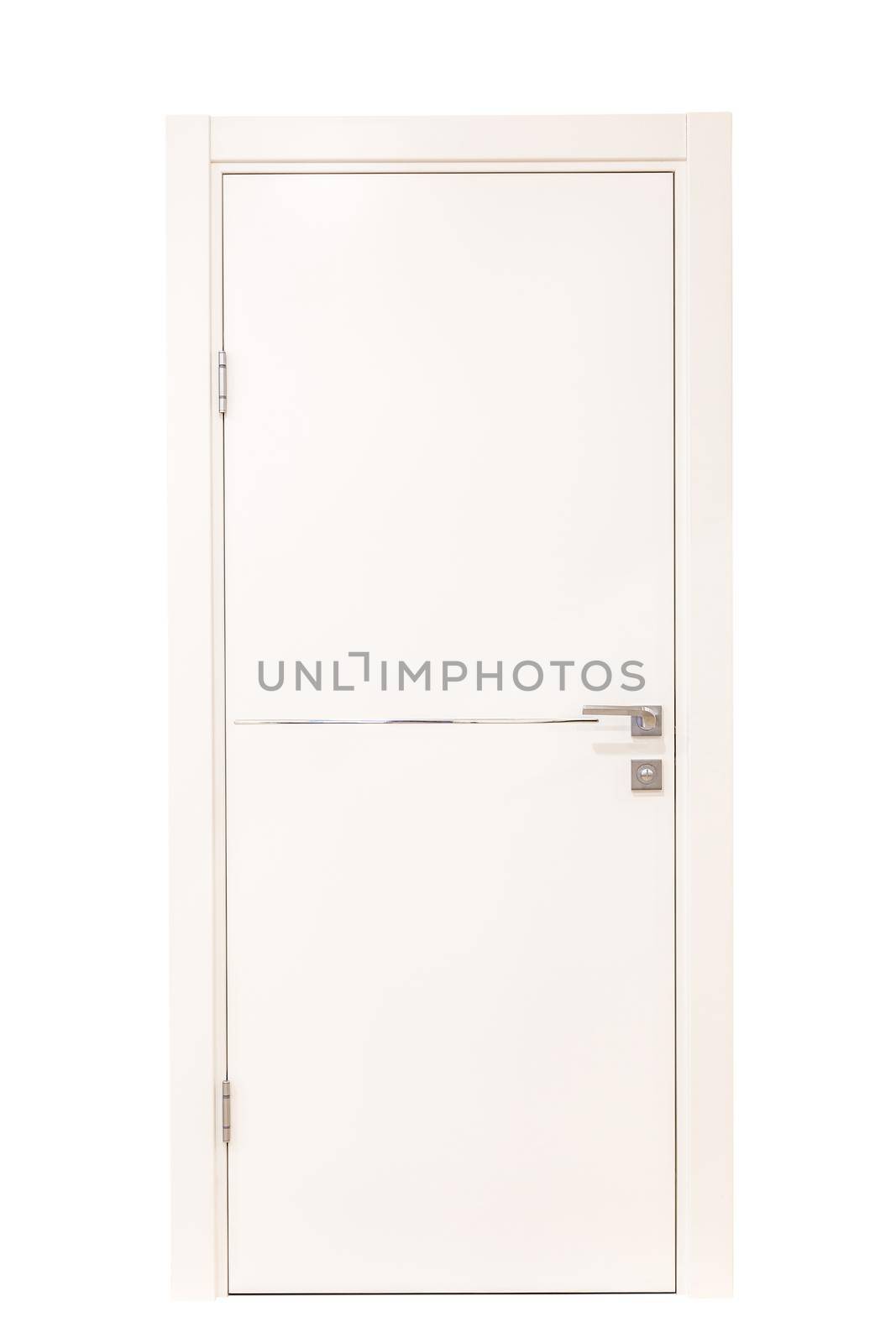 White door isolated on white background