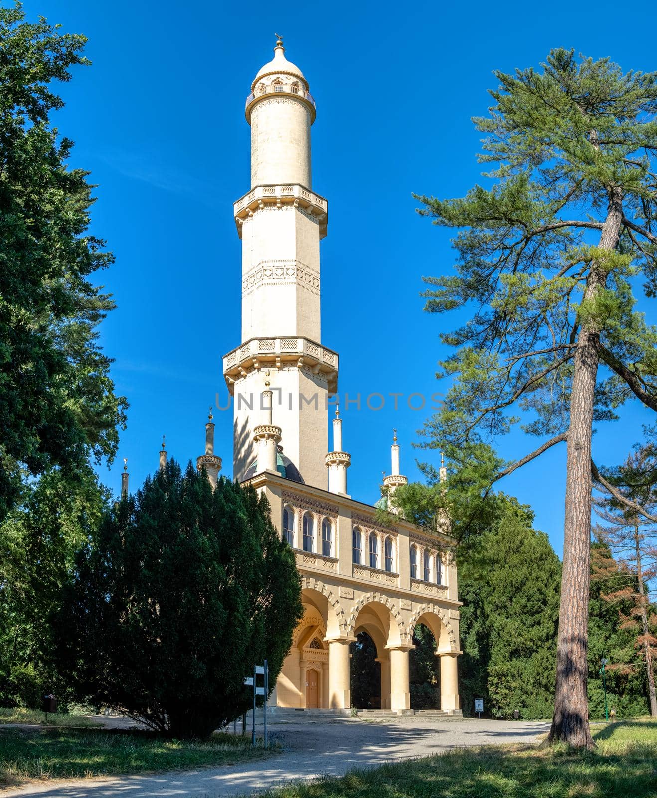 Minaret in Valtice Lednice area, Czech Republic by artush