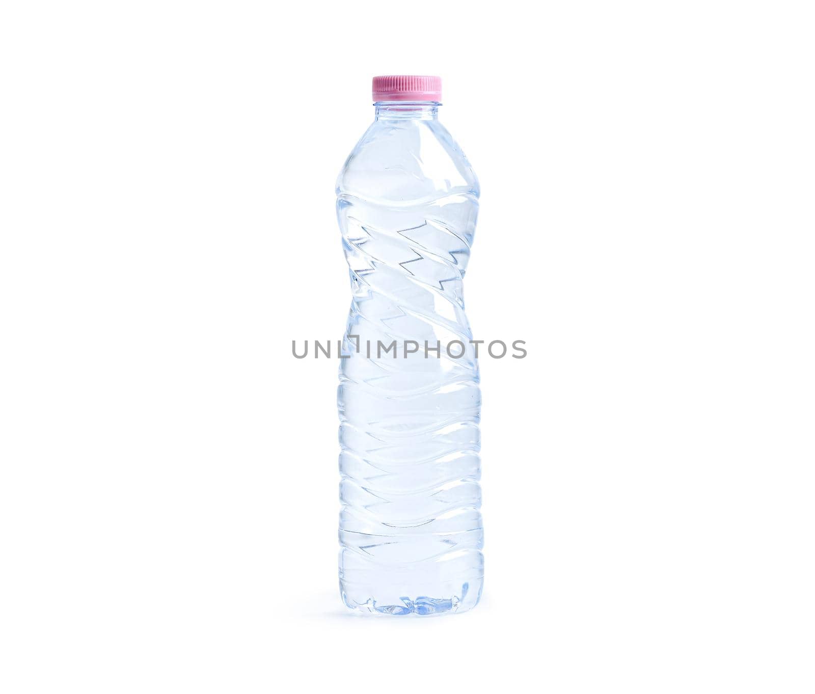Plastic water bottle isolated on white background with clipping path. by pamai