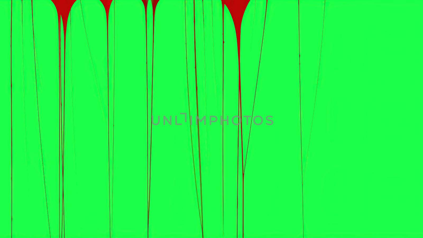 3d illustration - Blood Dripping Down on the green screen
