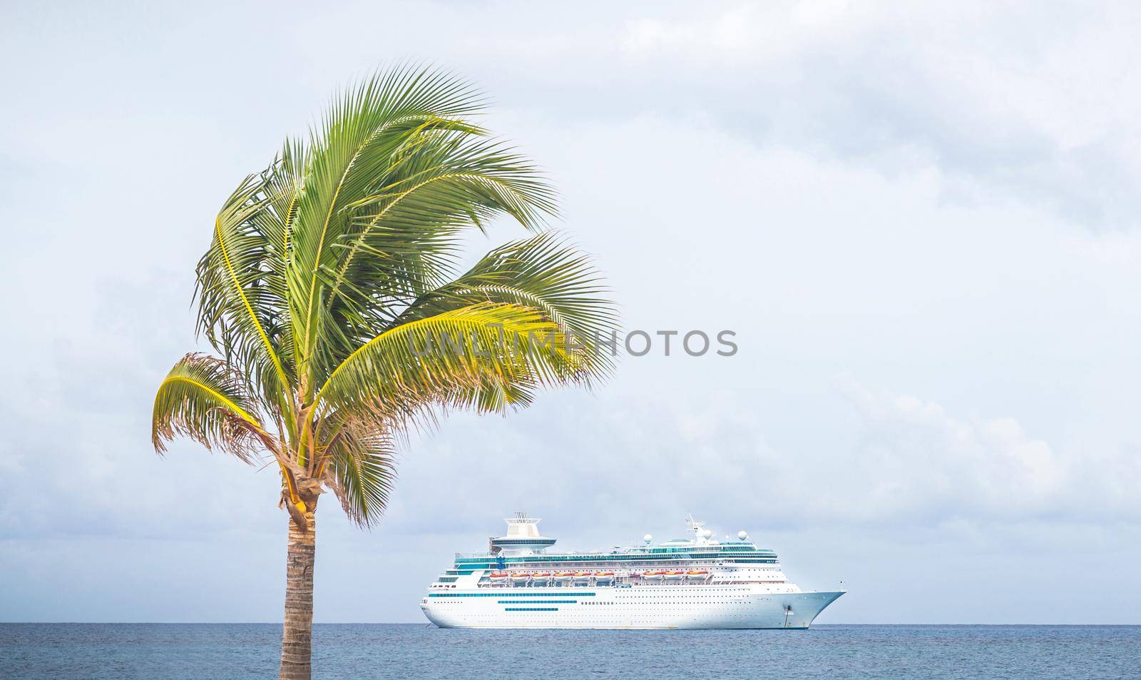 NASSAU, BAHAMAS - SEPTEMBER, 06, 2014: Royal Caribbean's ship, Majesty of the Seas, sails in the Port of the Bahamas on September 06, 2014