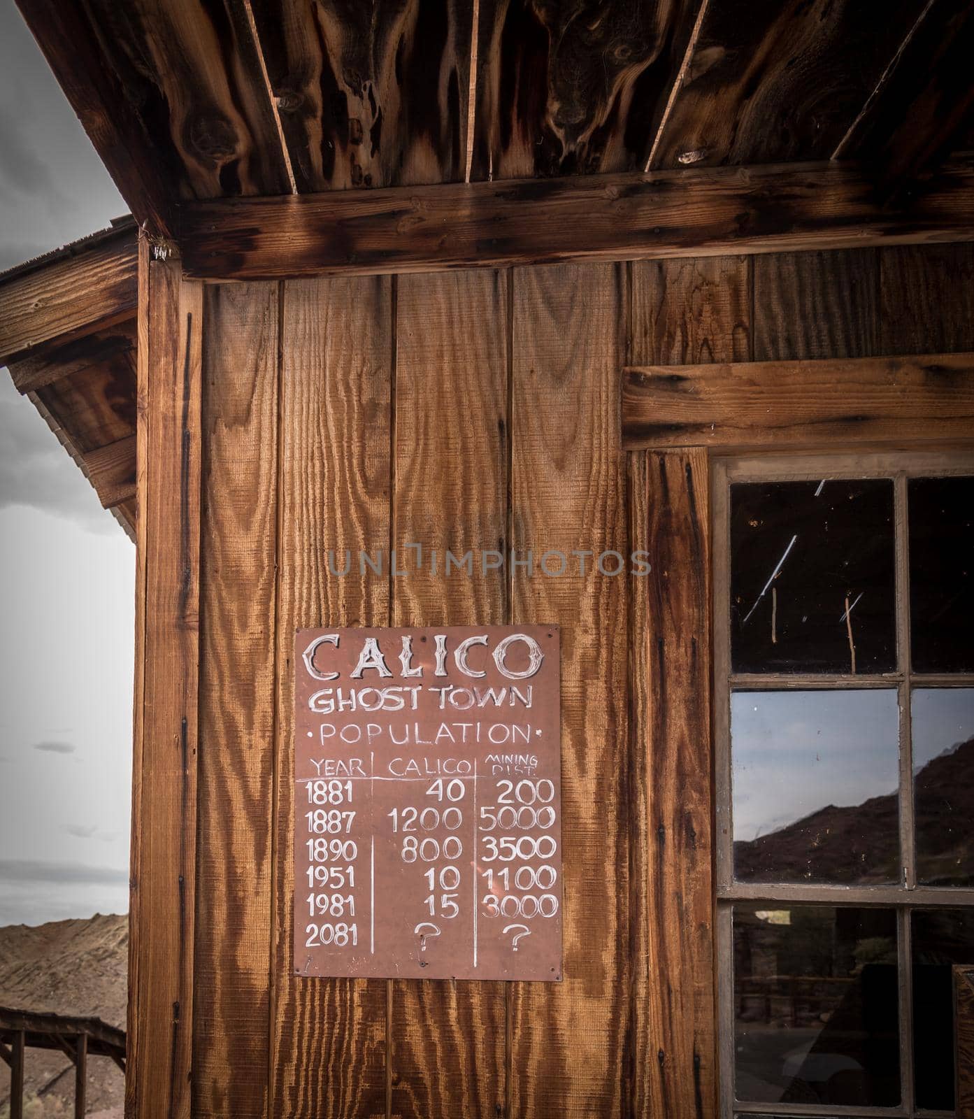MAY 23. 2015- Town hall in Calico, CA, USA: Calico is a ghost town in San Bernardino County, California, United States. Was founded in 1881 as a silver mining town. Now it is a county park.