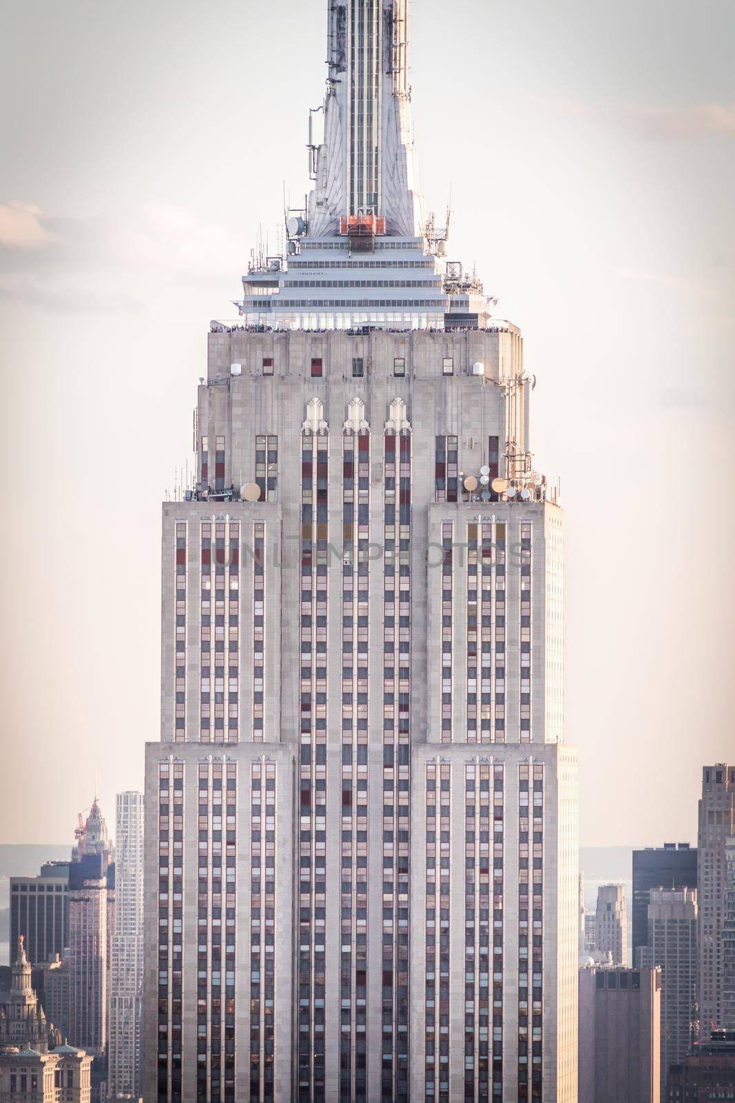 New york, USA - May 17, 2019: New York City skyline with the Empire State Building at sunset