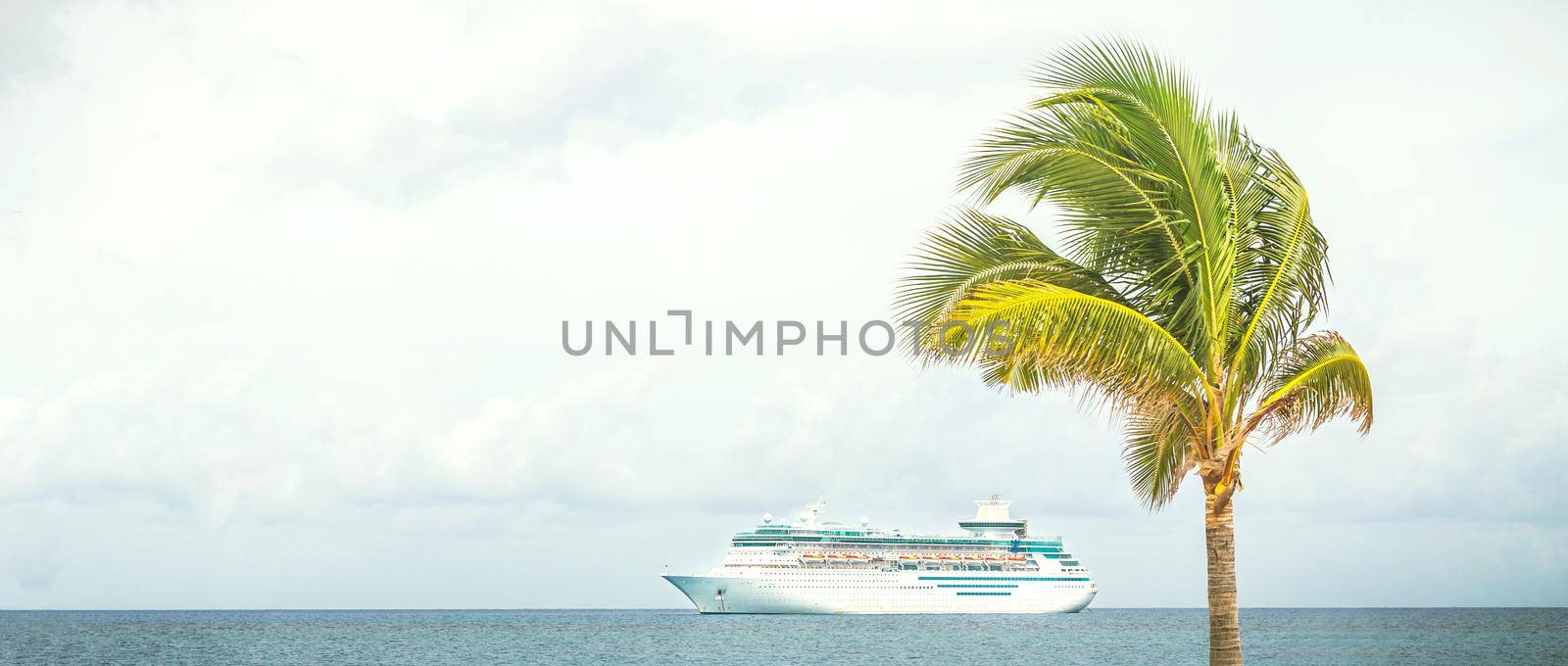 NASSAU, BAHAMAS - SEPTEMBER, 06, 2014: Royal Caribbean's ship, Majesty of the Seas, sails in the Port of the Bahamas on September 06, 2014