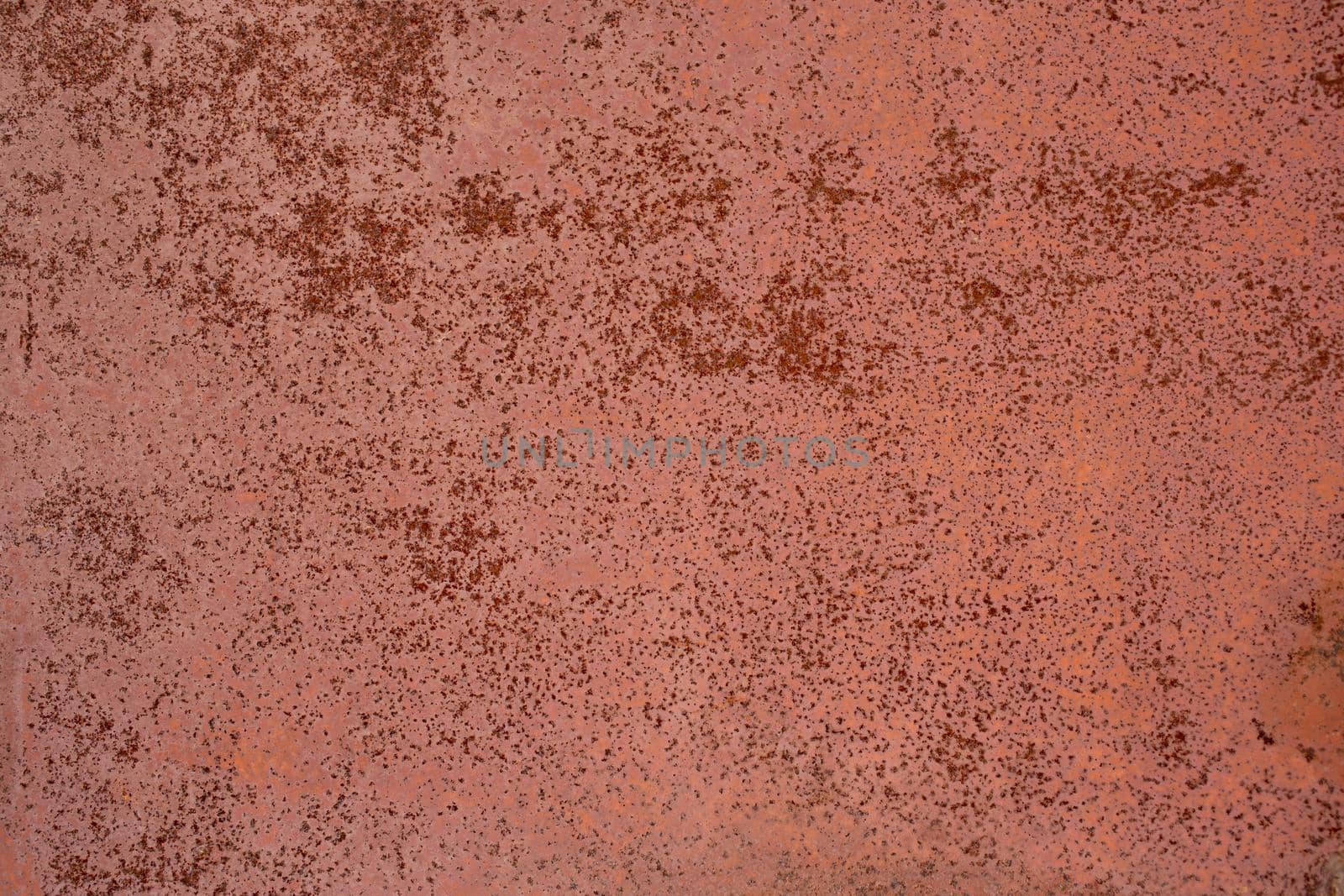 flat dry red rusted iron flat sheet surface close-up background and texture