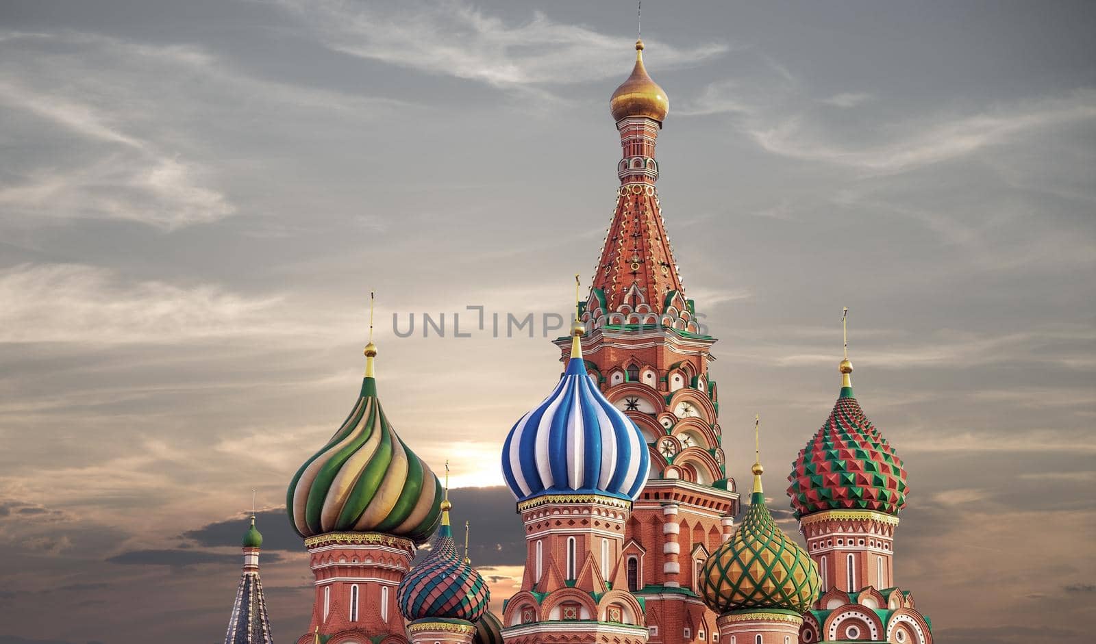 St. Basil cathedral on Red Square in Moscow, Russia