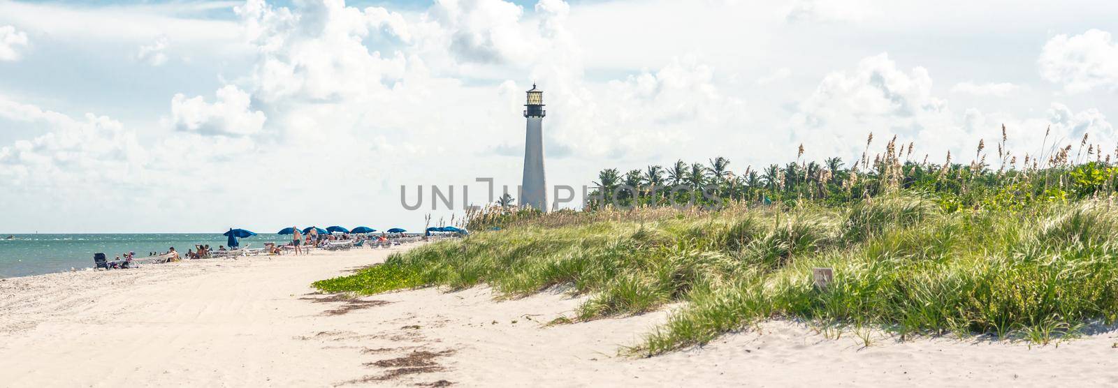 Miami, USA - September 11, 2019: Cape Florida Lighthouse, Key Biscayne, Miami, Florida, USA by Mariakray