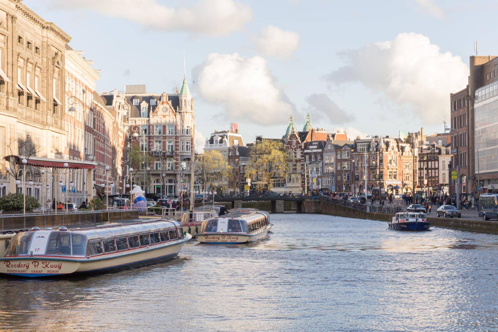 AMSTERDAM, NETHERLANDS - MARCH 16: Streets of the city, on March 16, 2014 in Amsterdam