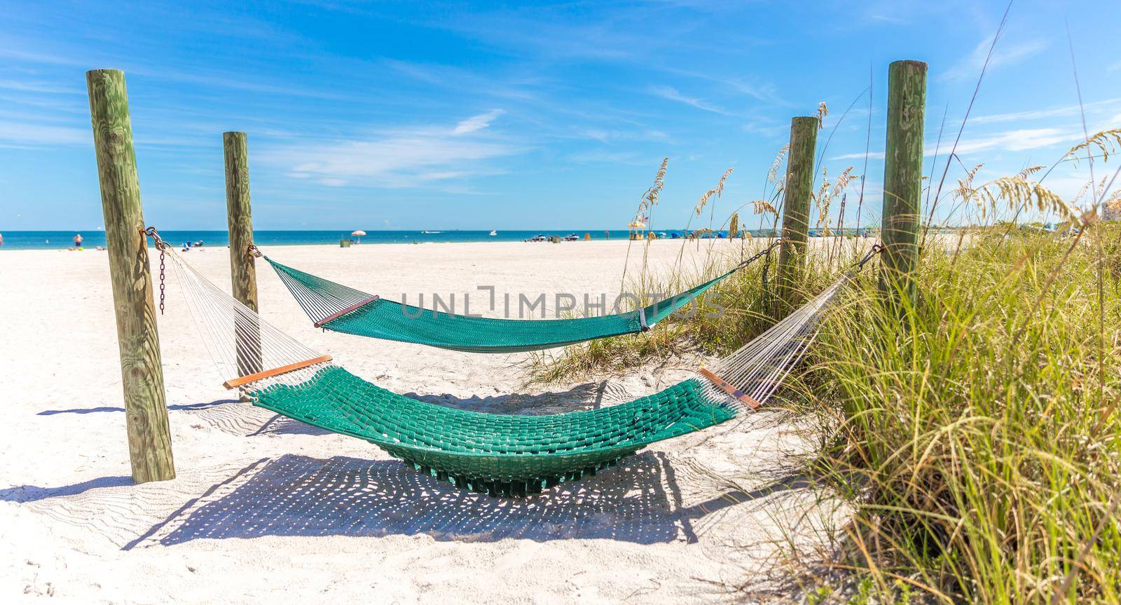Hammock on St. Pete beach, Florida, USA