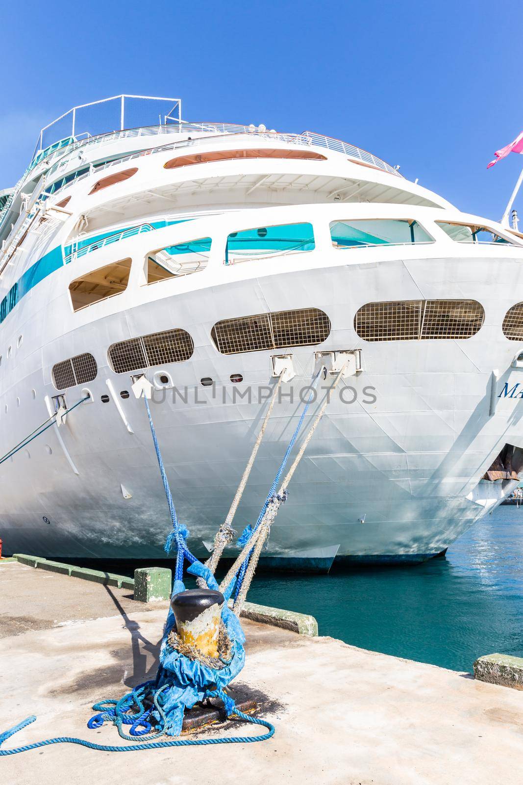 NASSAU, BAHAMAS - SEPTEMBER, 06, 2014: Royal Caribbean's ship, Majesty of the Seas in the Port of the Bahamas on September 06, 2014