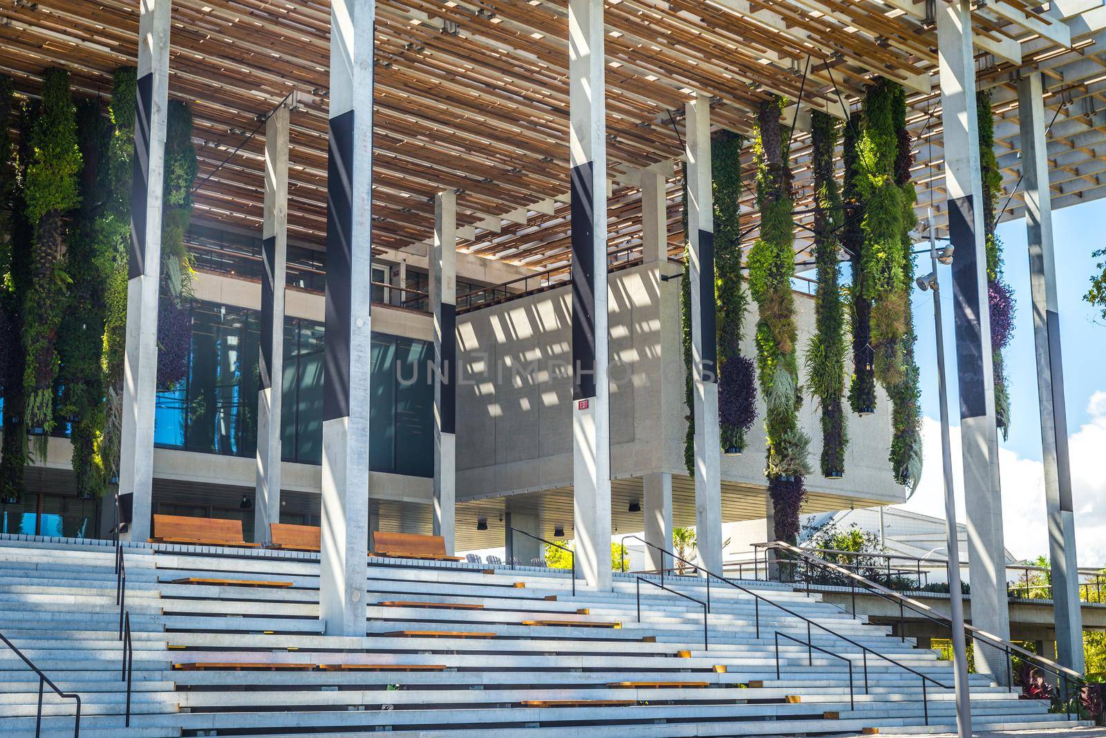 MIAMI, USA - SEPTEMBER 09, 2014 : View of Perez Art Museum on September 09, 2014 in Miami. by Mariakray