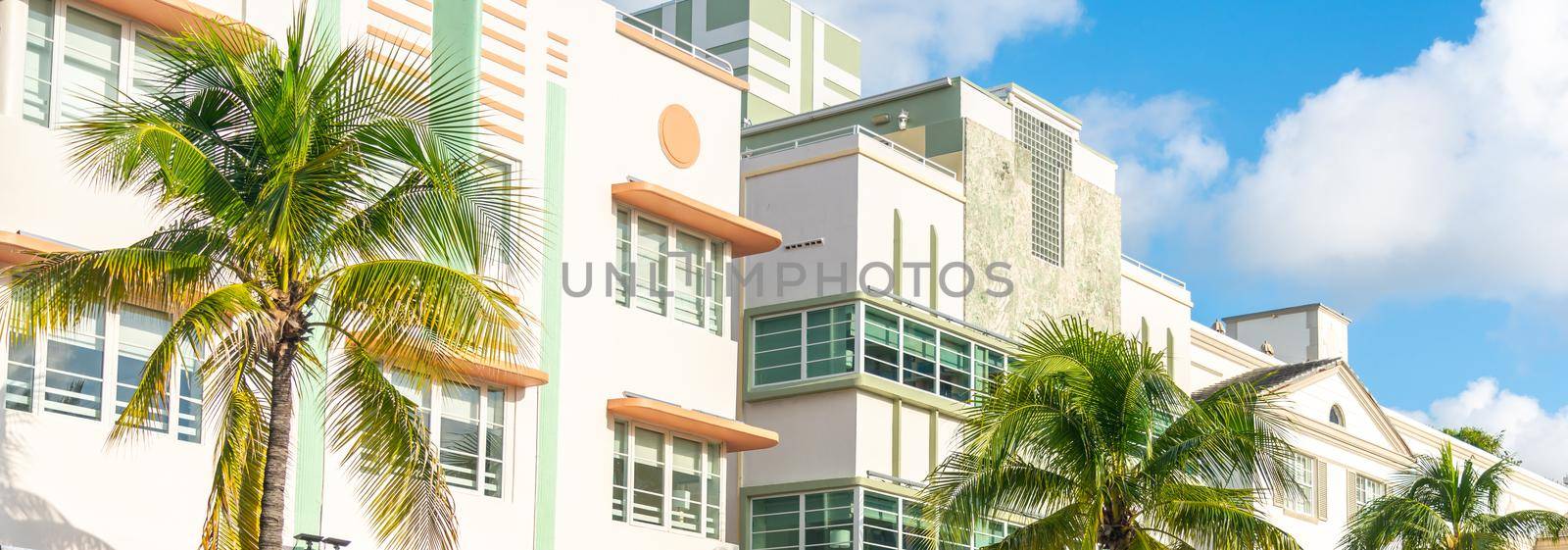 Art Deco building in the Art Deco District in South Beach, Miami by Mariakray