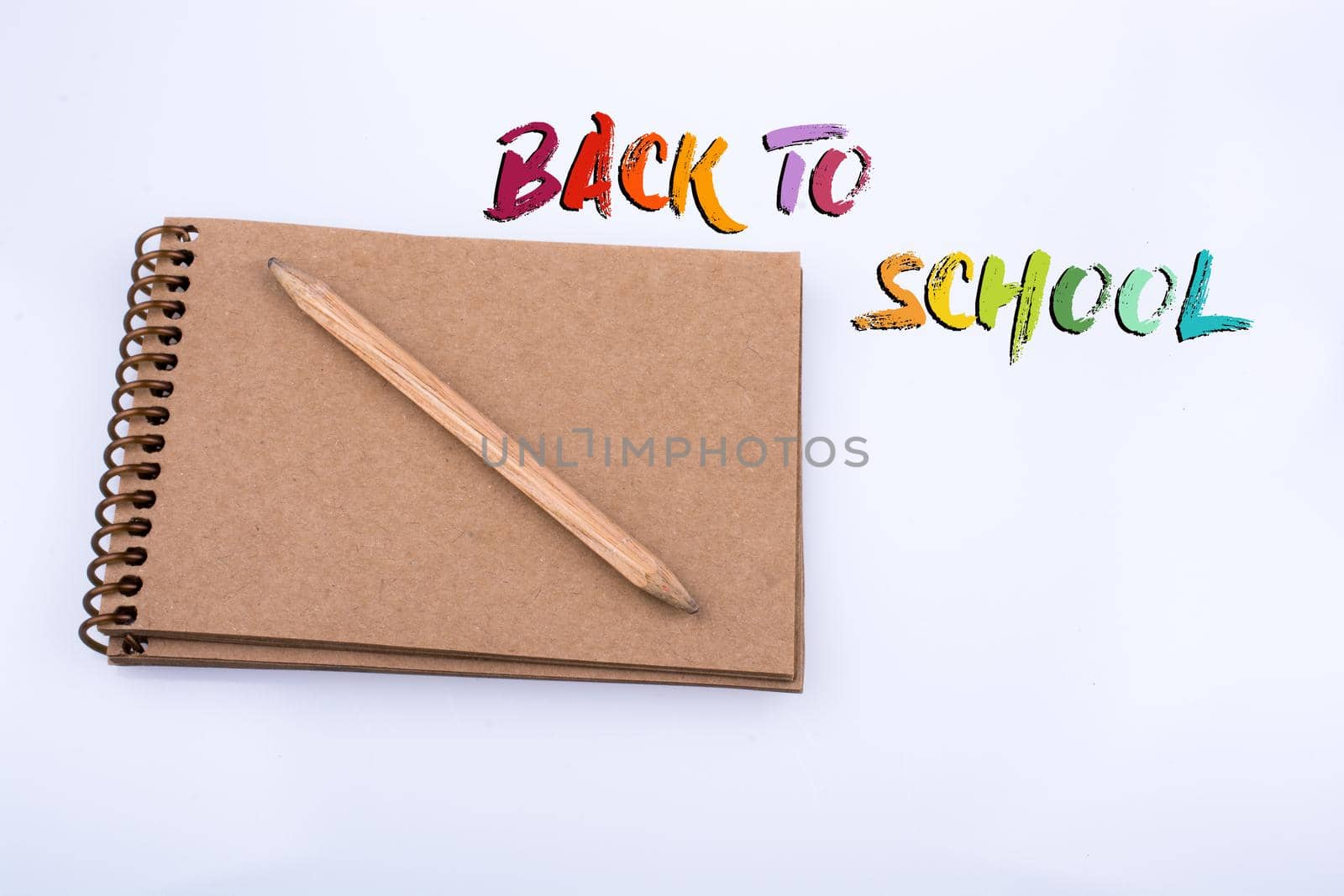 Back to school wording as education, teaching and learning concept