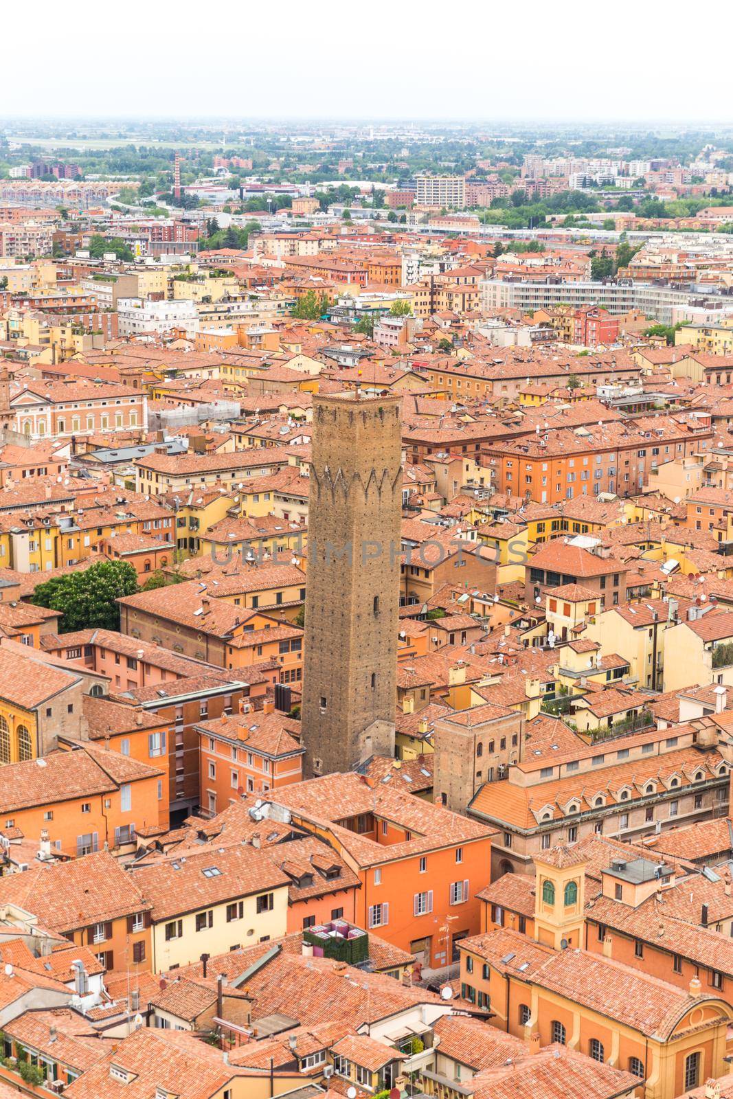 Bologna view of the city from top of tower by Mariakray
