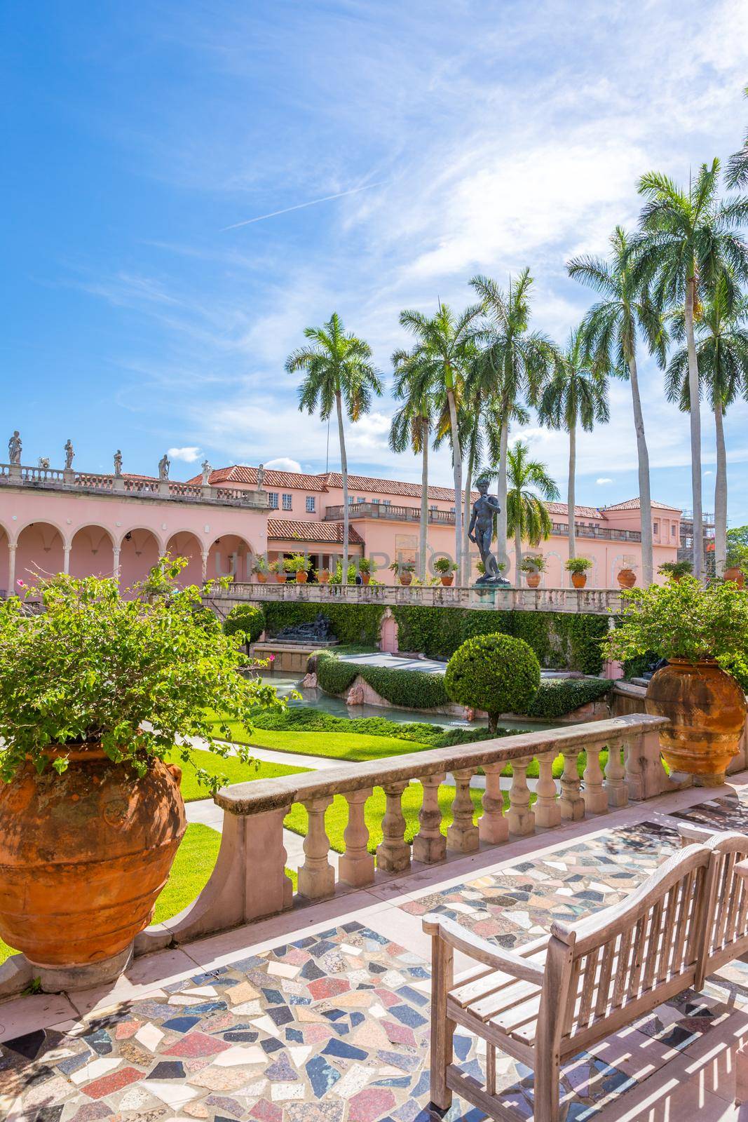 SARASOTA, USA - SEPTEMBER 03: Ringling Museum complex on September 03, 2014 In Sarasota, USA. Built by circus magnate John Ringling in 1924