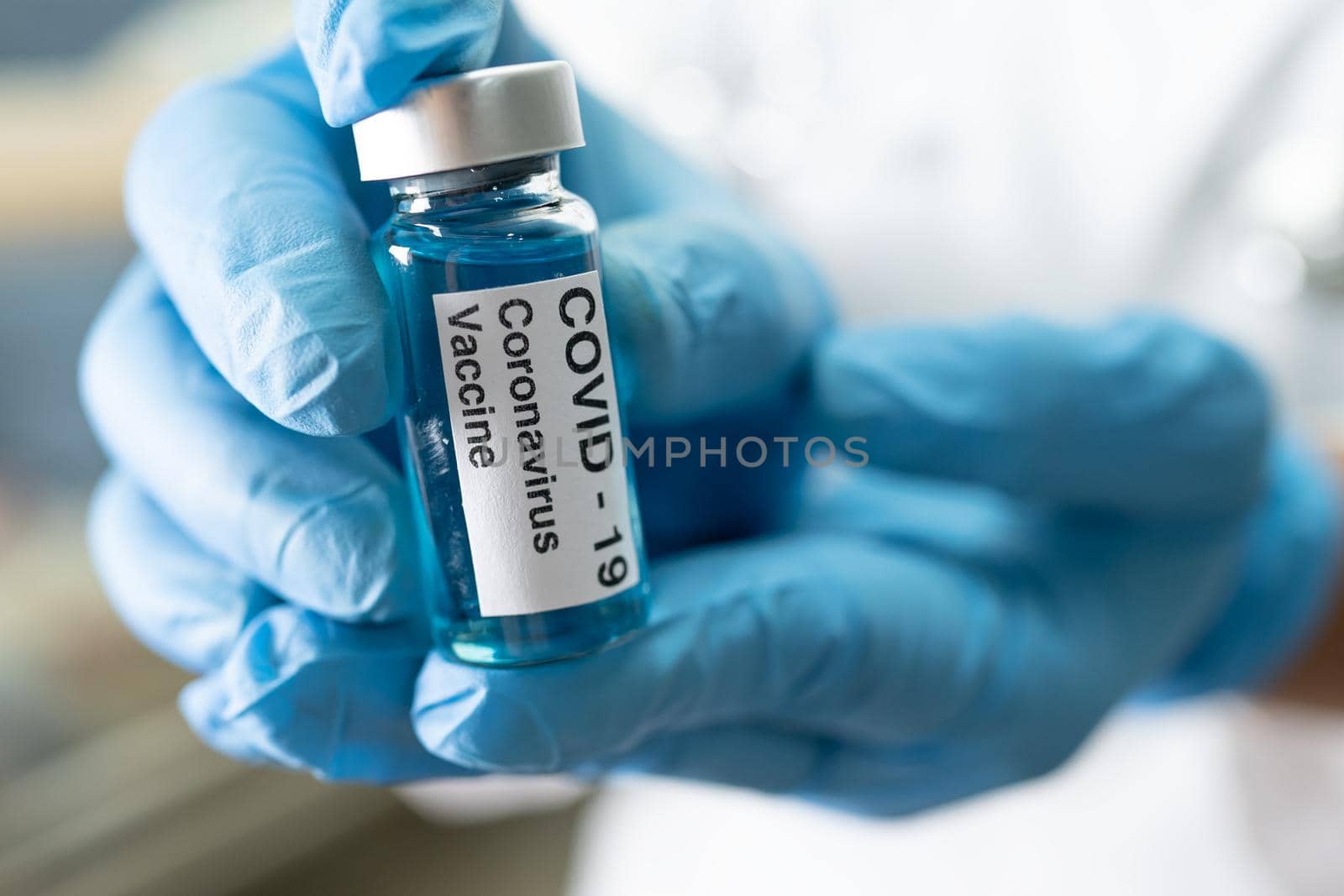 Covid-19 coronavirus vaccine development medical for doctor use to treat illness patients at hospital. by pamai