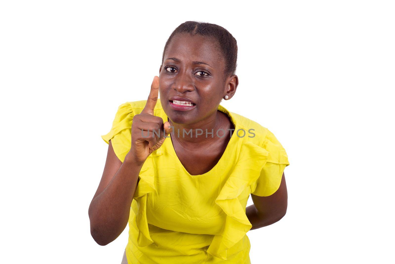 Happiness woman with a charming smile making a good gesture of being nice and showing the correct sign.