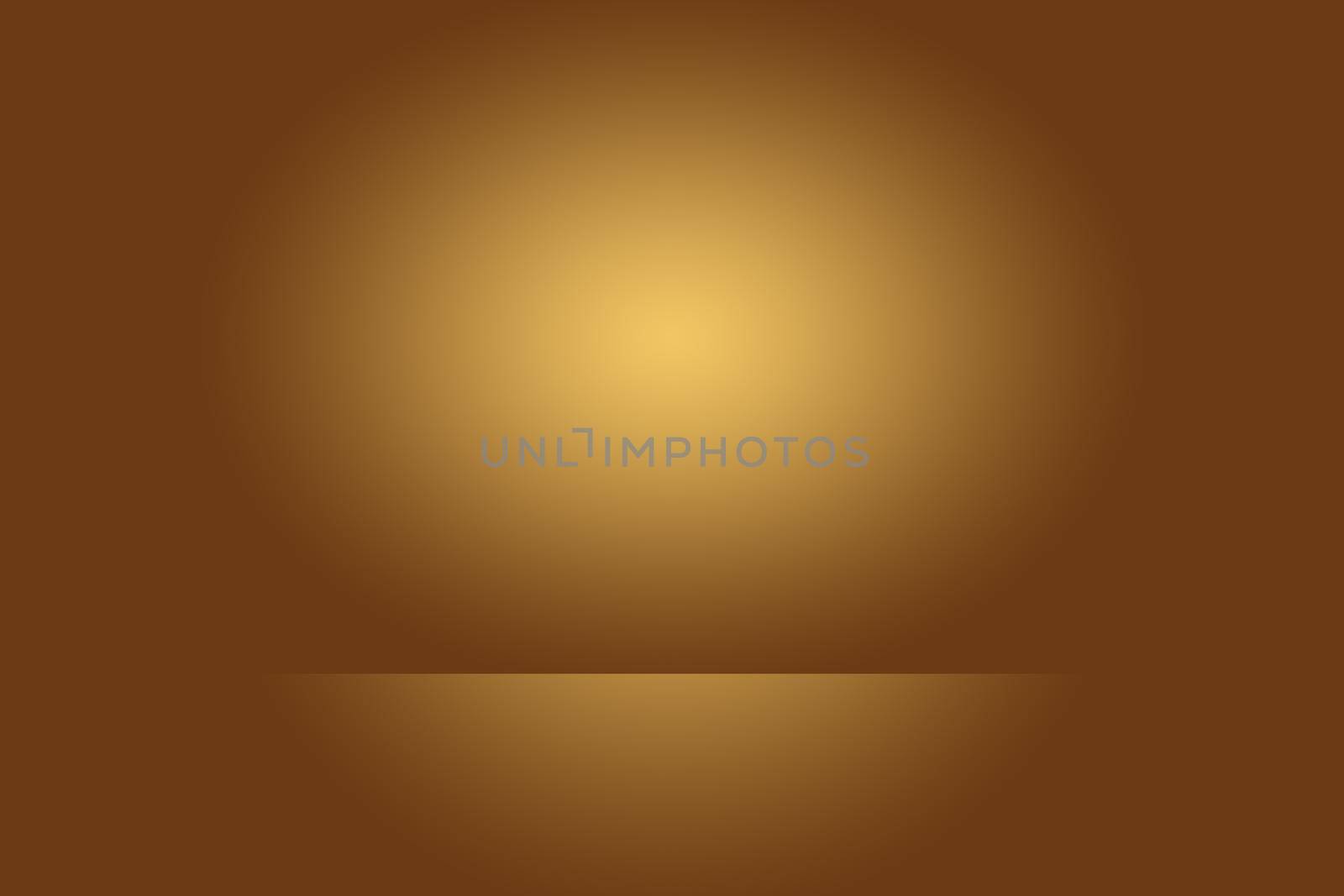 Abstract brown gradient well used as background for product display. by Benzoix